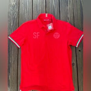 Scuderia Ferrari men’s red polo